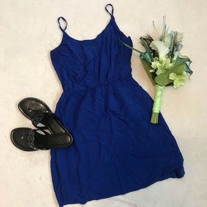 Blue Spaghetti Strap Dress